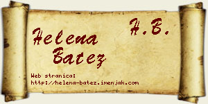 Helena Batez vizit kartica